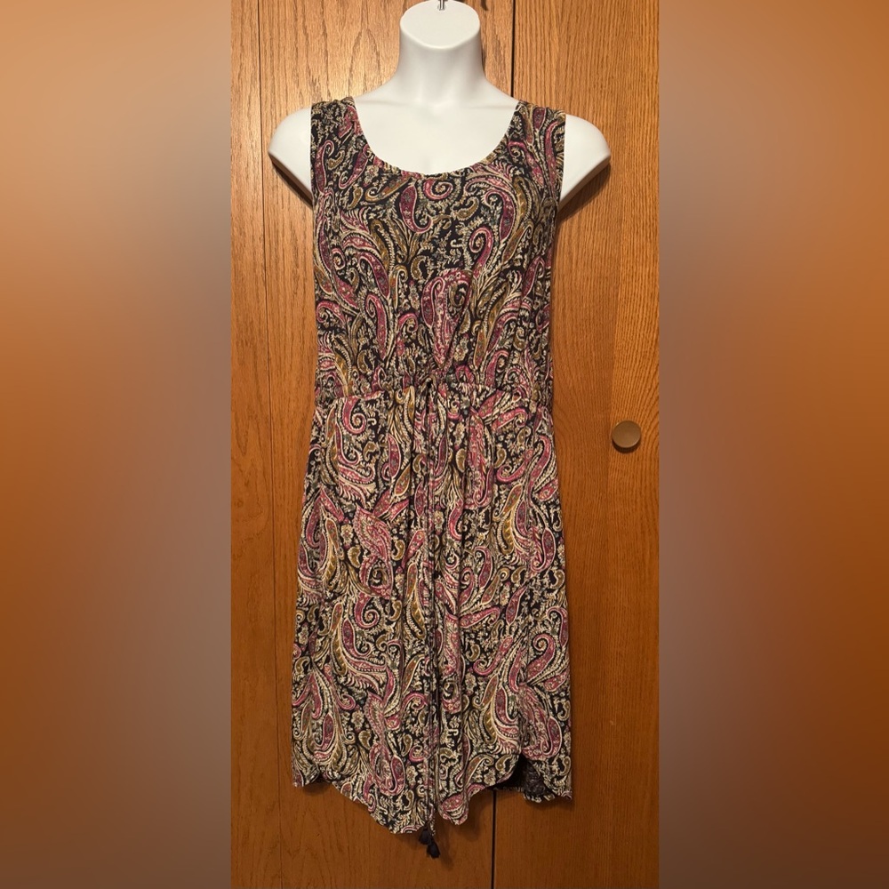 Lucky Brand Paisley Ikat Dress NWOT